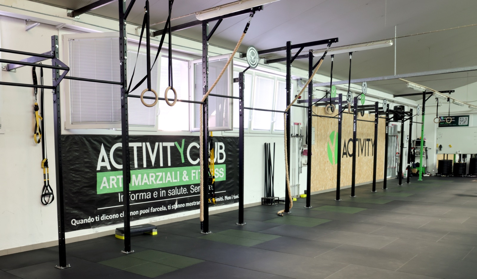 Panoramica della sala allenamento di Activity Club